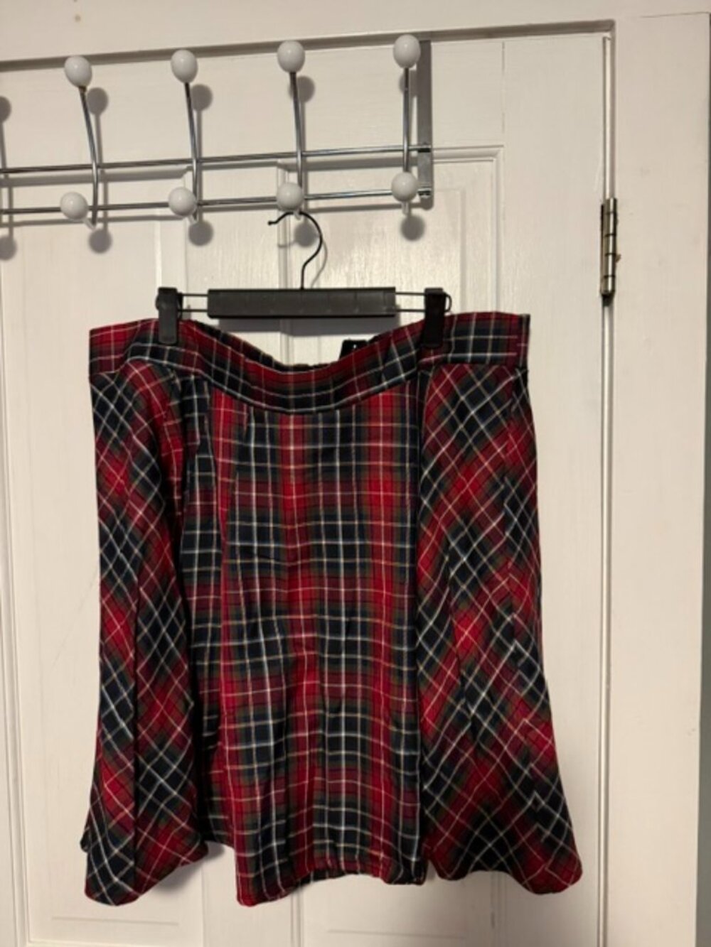 Torrid Red Plaid Skirt